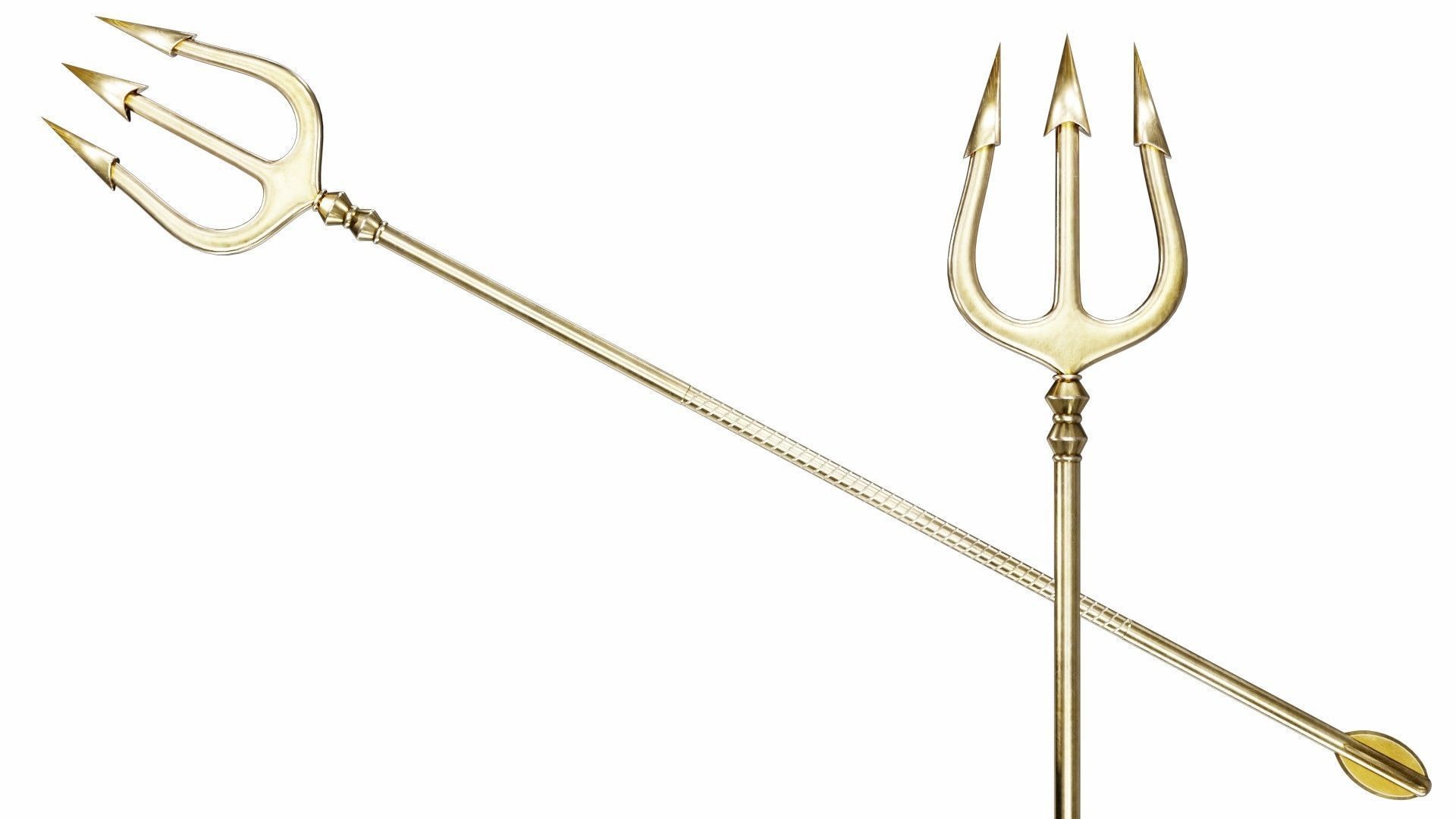 Collection of 40 spears and halberds 3D model_40