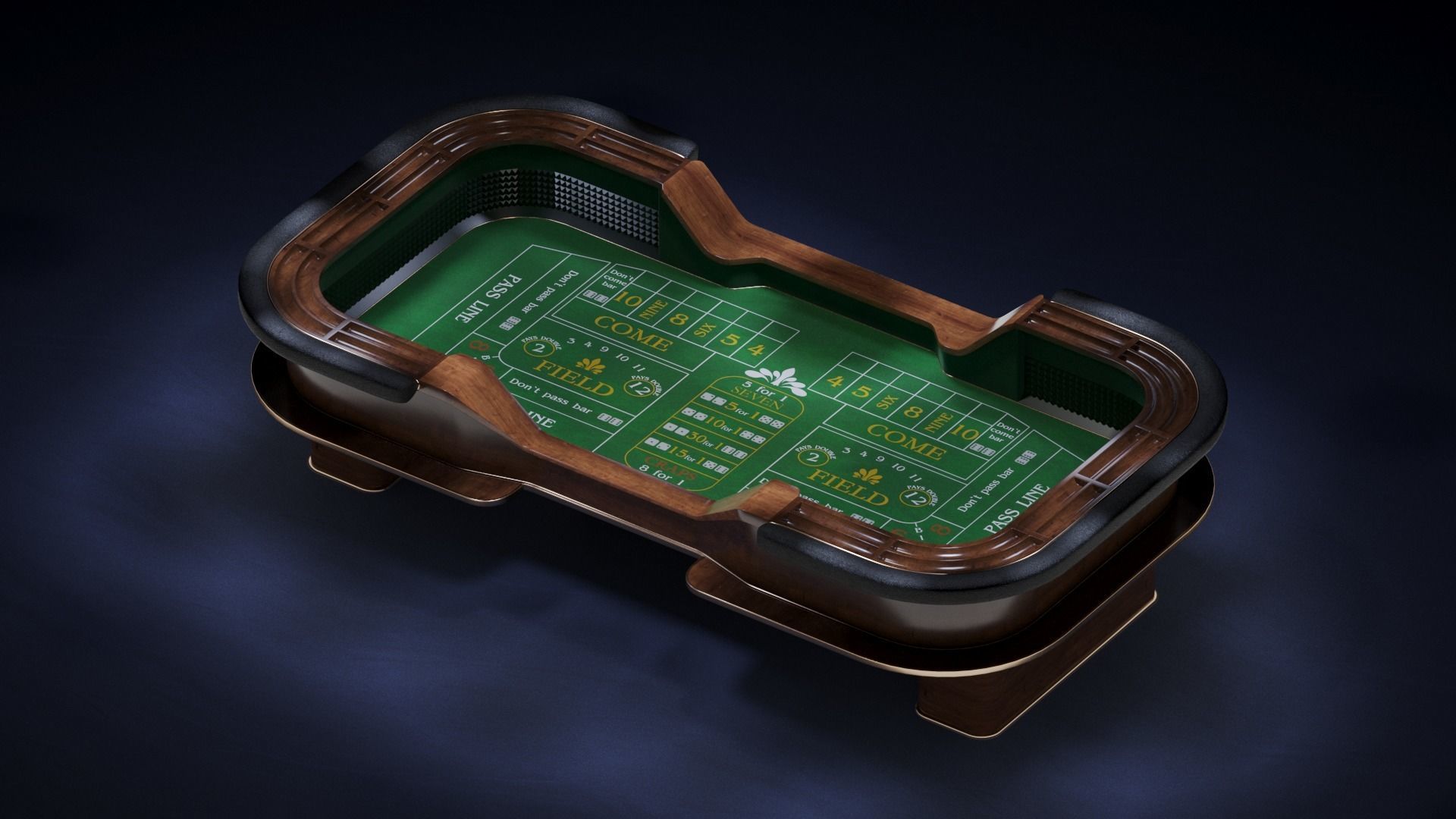 Casino Craps Table 3D model_4