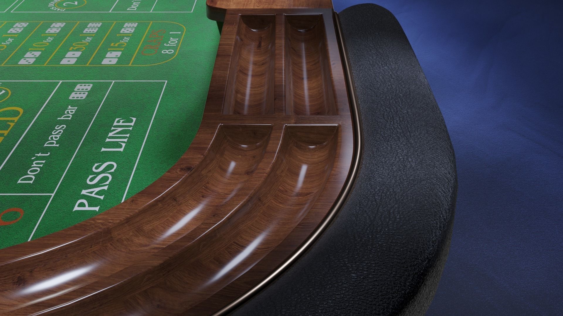 Casino Craps Table 3D model_5
