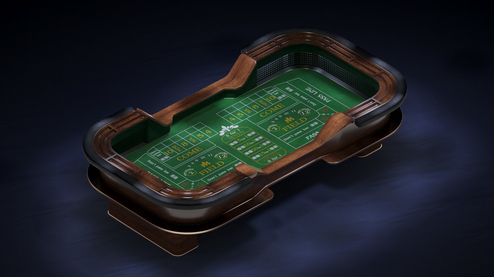 Casino Craps Table 3D model_8