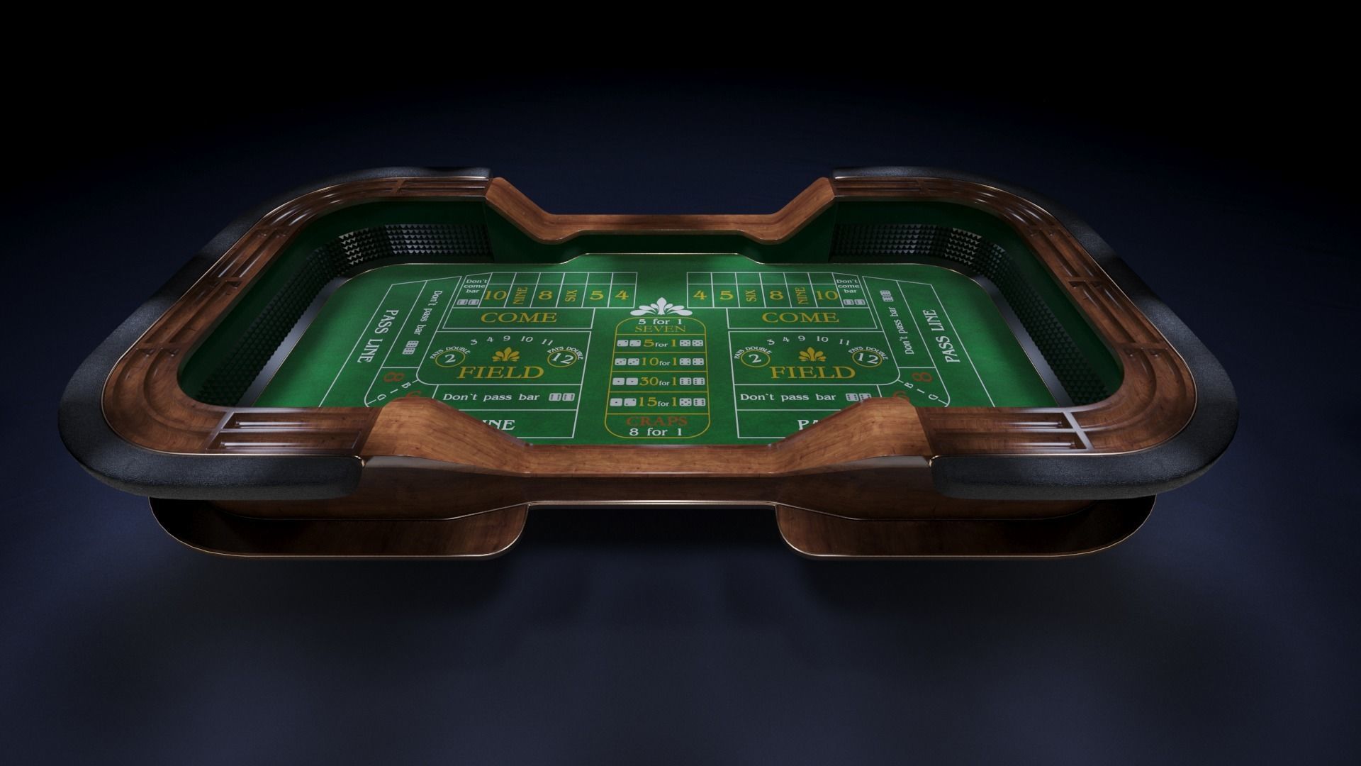 Casino Craps Table 3D model_3