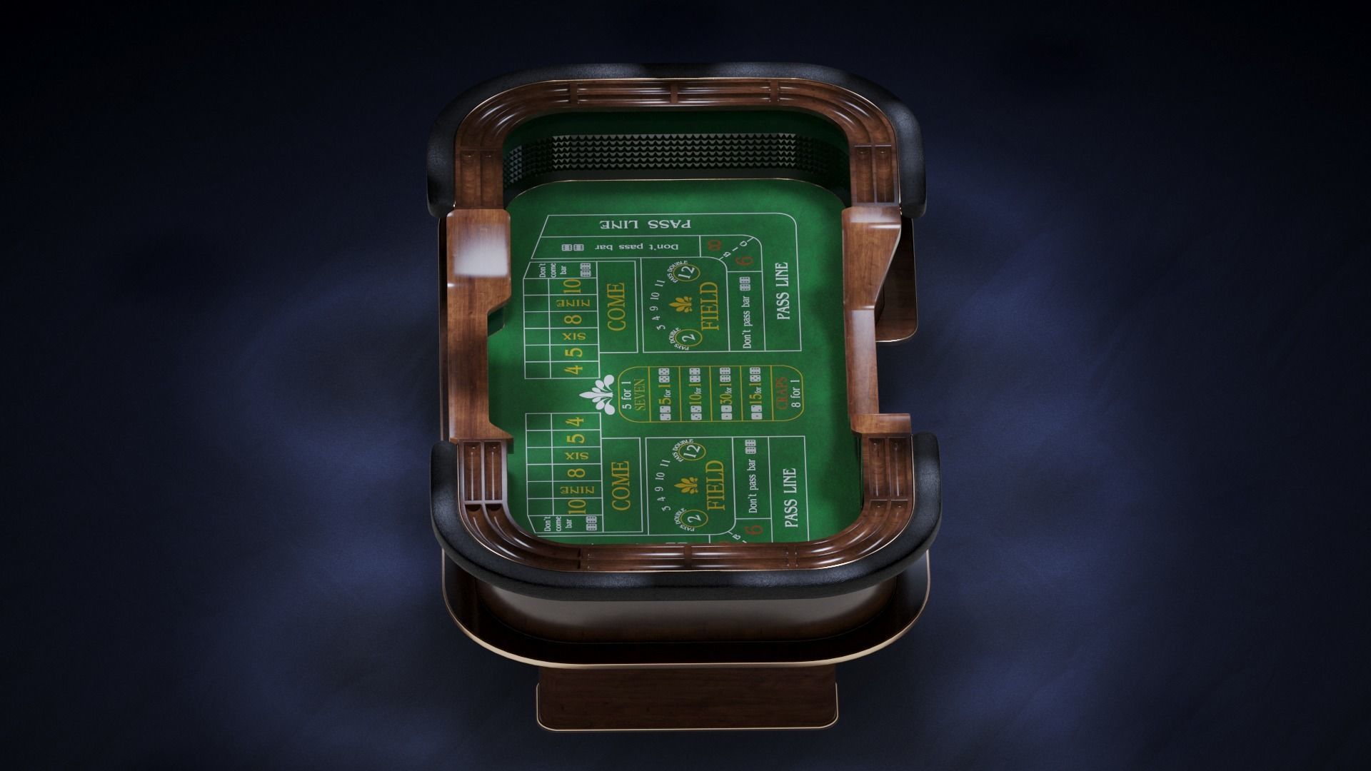 Casino Craps Table 3D model_11