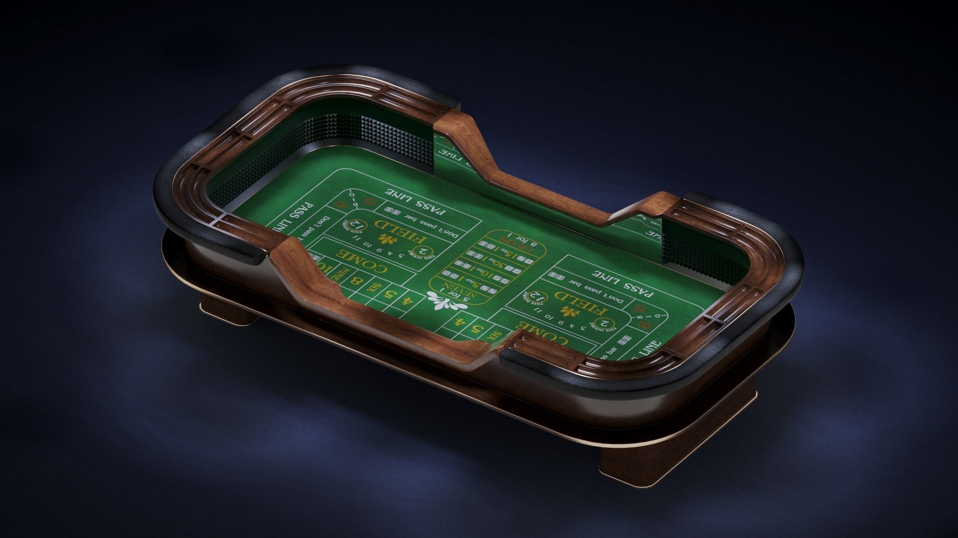 Casino Craps Table 3D model_13
