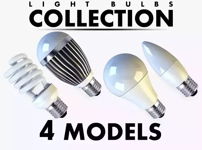 Light Bulbs E27 Collection volume 1 3D model