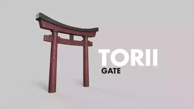 Old Japanese Torii gate