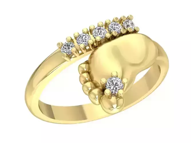 Baby feet ring