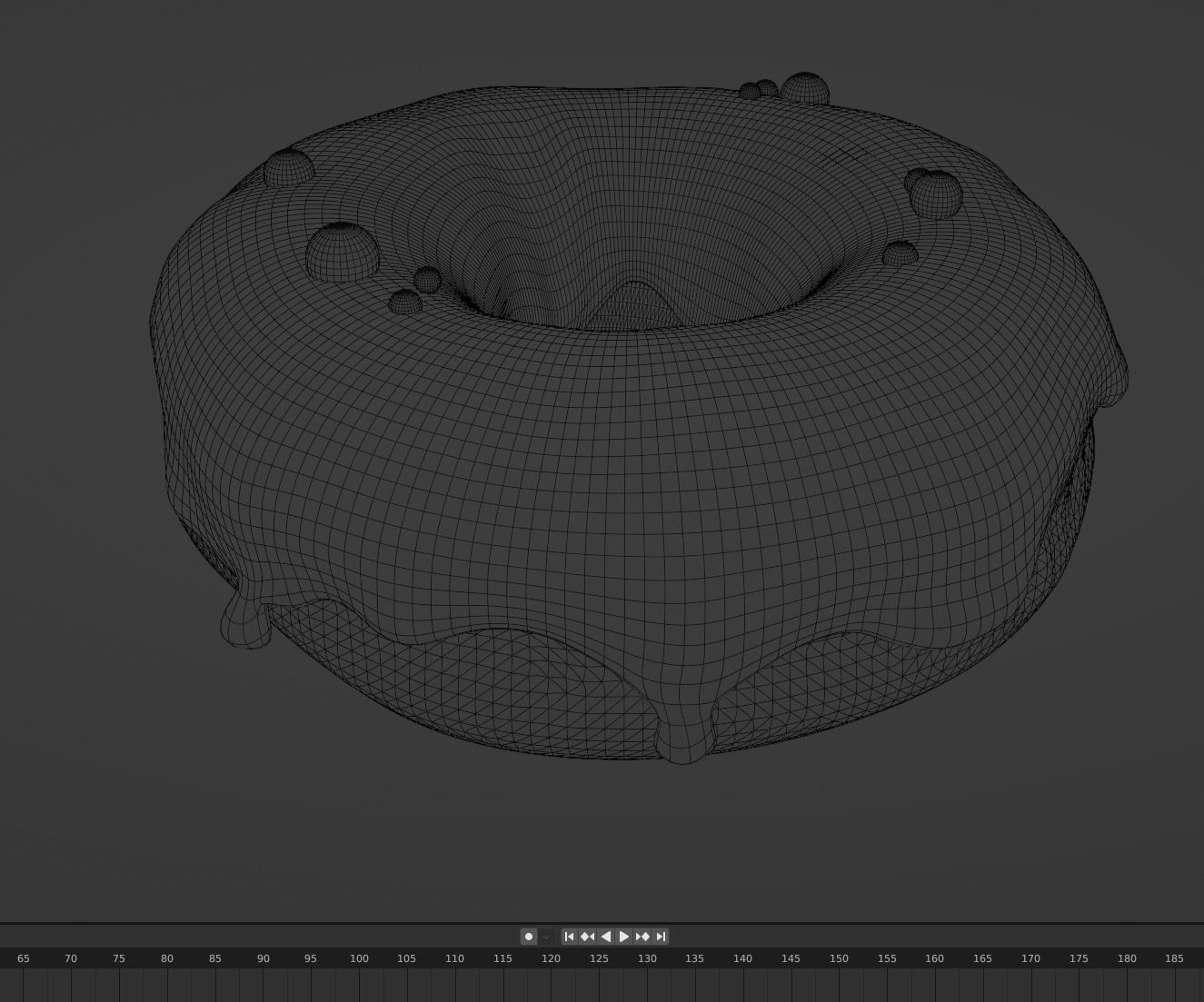 Strawberry Donut 3D model_4