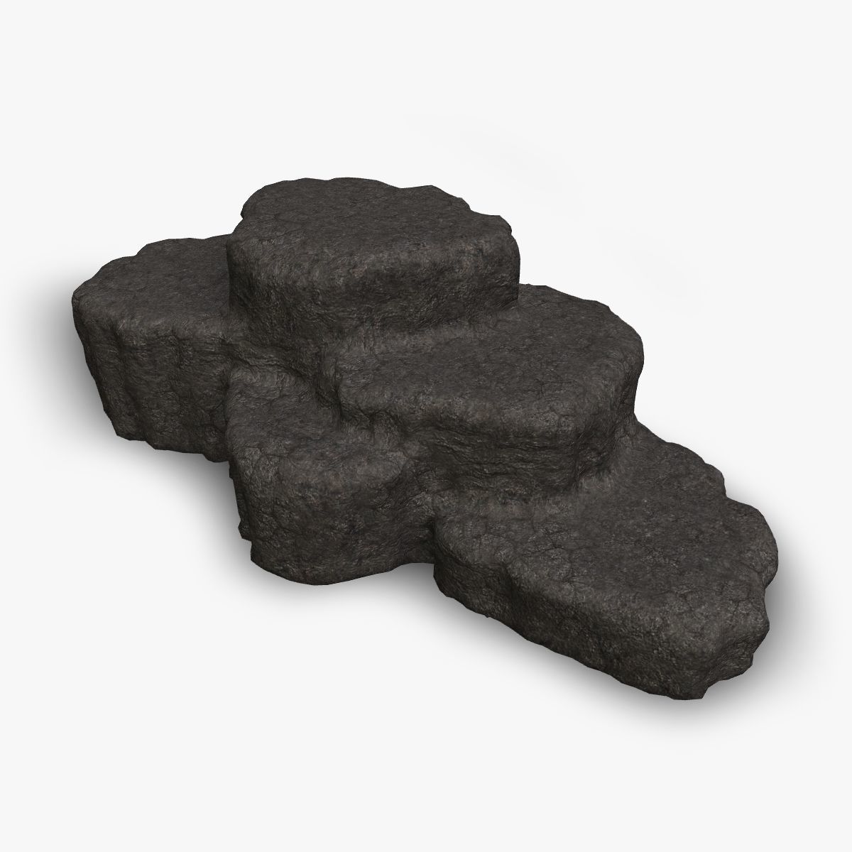Cave Platform 1 - 4 Combo - Base Low-poly 3D model_23