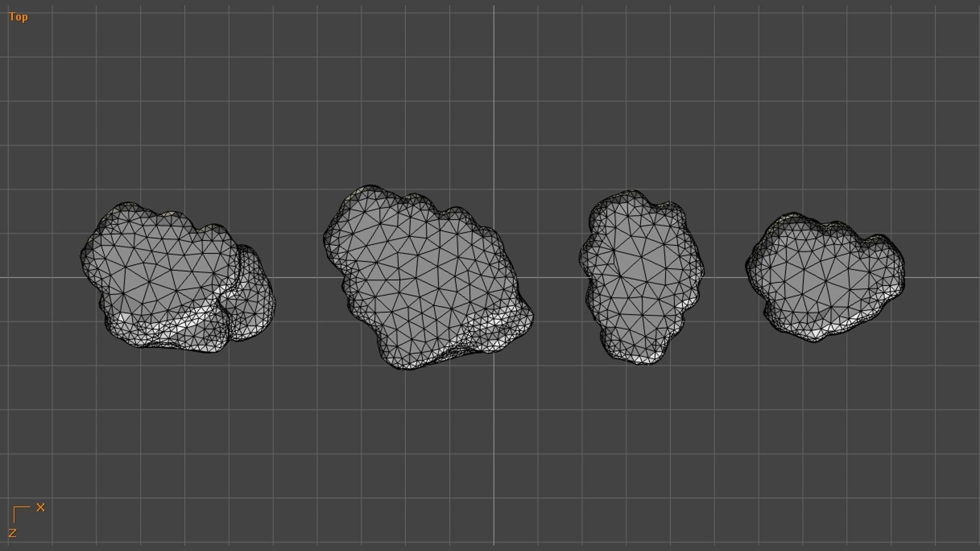Cave Platform 1 - 4 Combo - Base Low-poly 3D model_13