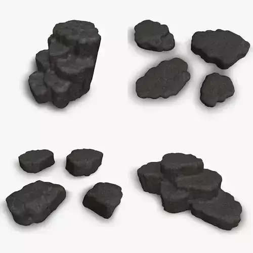 Cave Platform 1 - 4 Combo - Base Low-poly 3D model