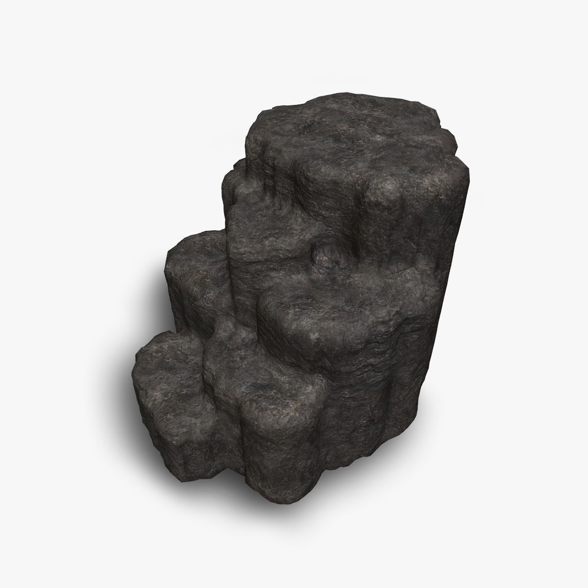 Cave Platform 1 - 4 Combo - Base Low-poly 3D model_1