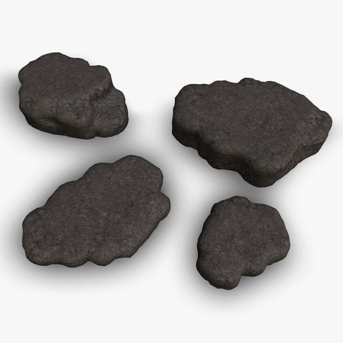 Cave Platform 1 - 4 Combo - Base Low-poly 3D model_8