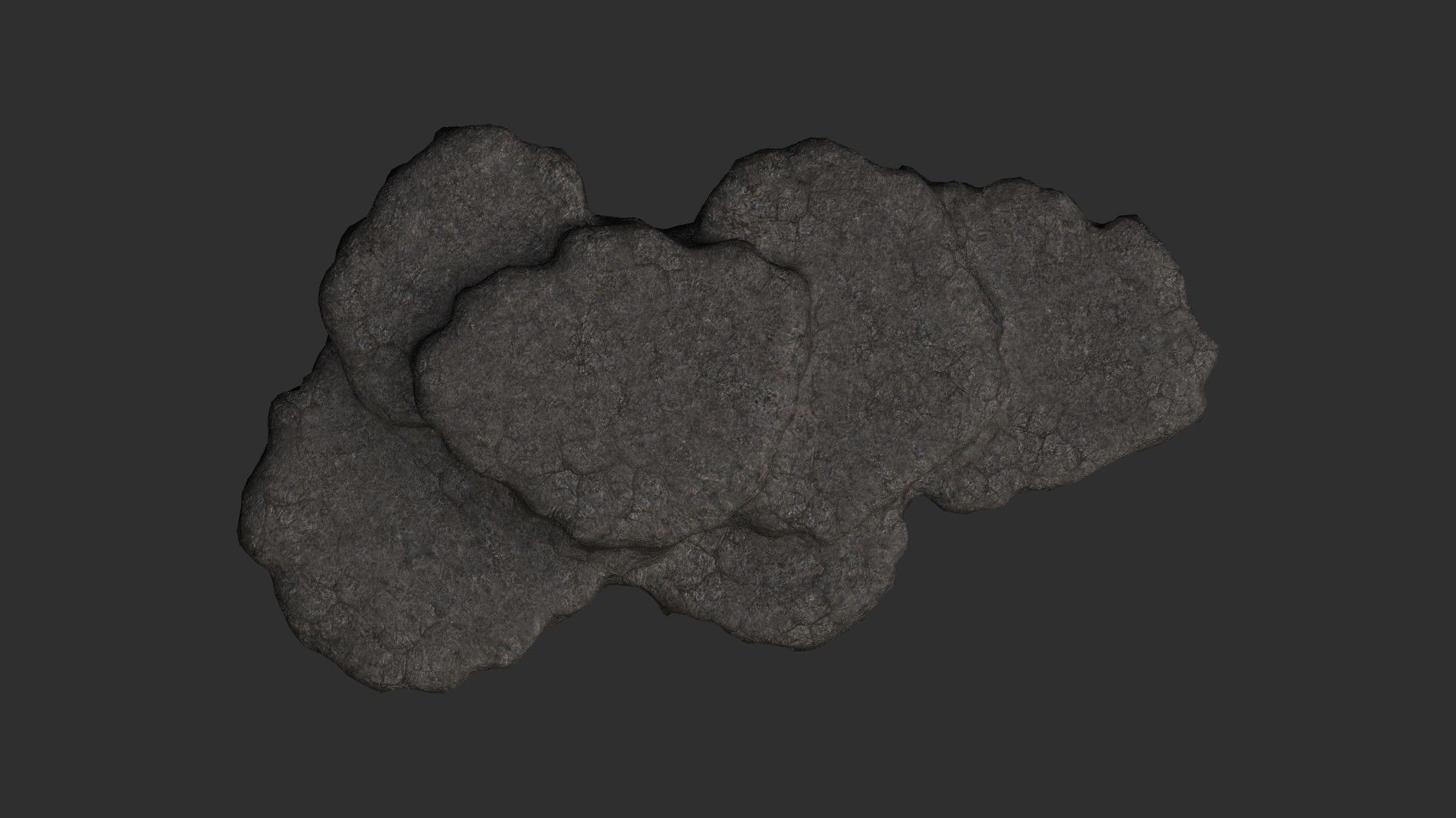 Cave Platform 1 - 4 Combo - Base Low-poly 3D model_26