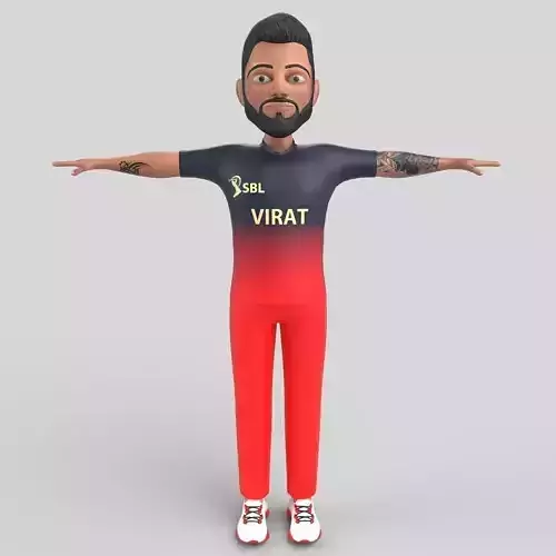 Virat Kohli 3D model