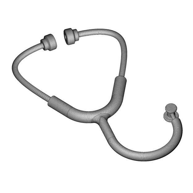 Baby Stethoscope Toy 3D model_3