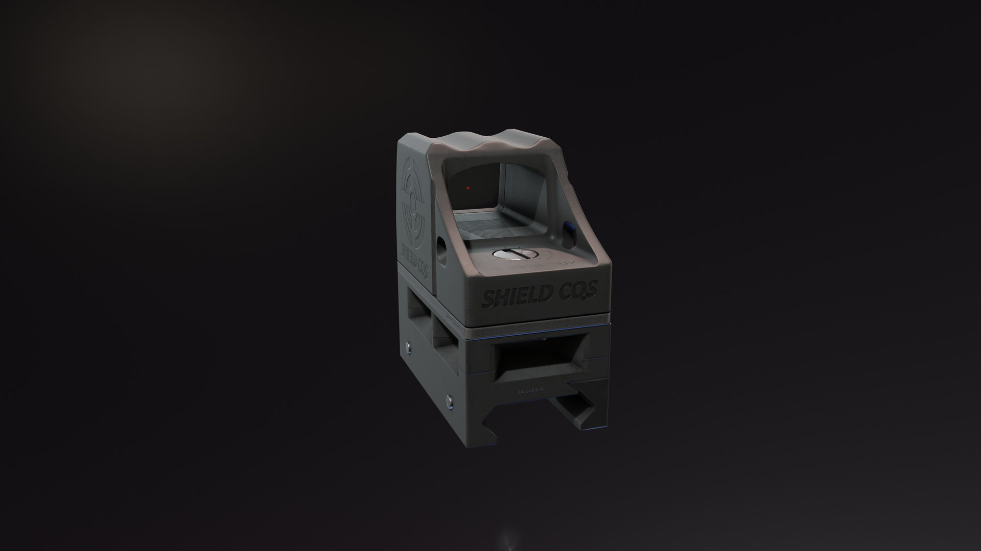 Shield CQS Low-poly 3D model_3