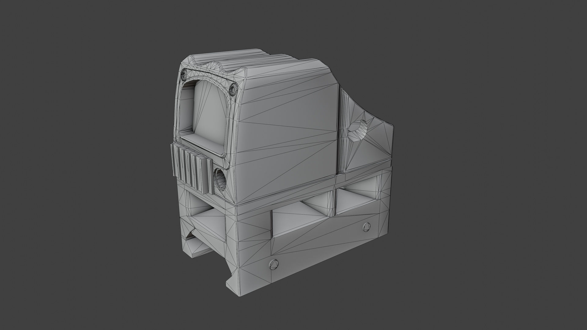 Shield CQS Low-poly 3D model_6