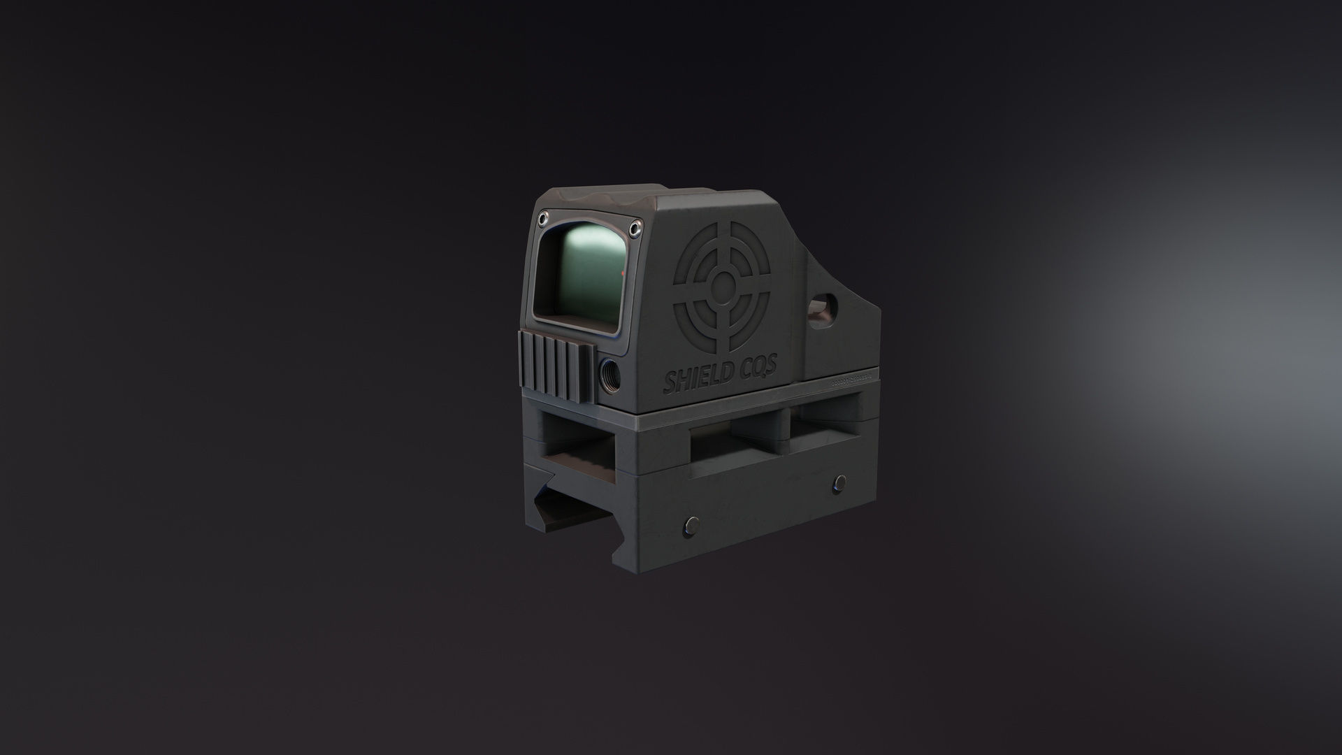Shield CQS Low-poly 3D model_2