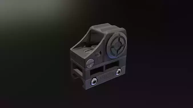 Shield CQS Low-poly 3D model
