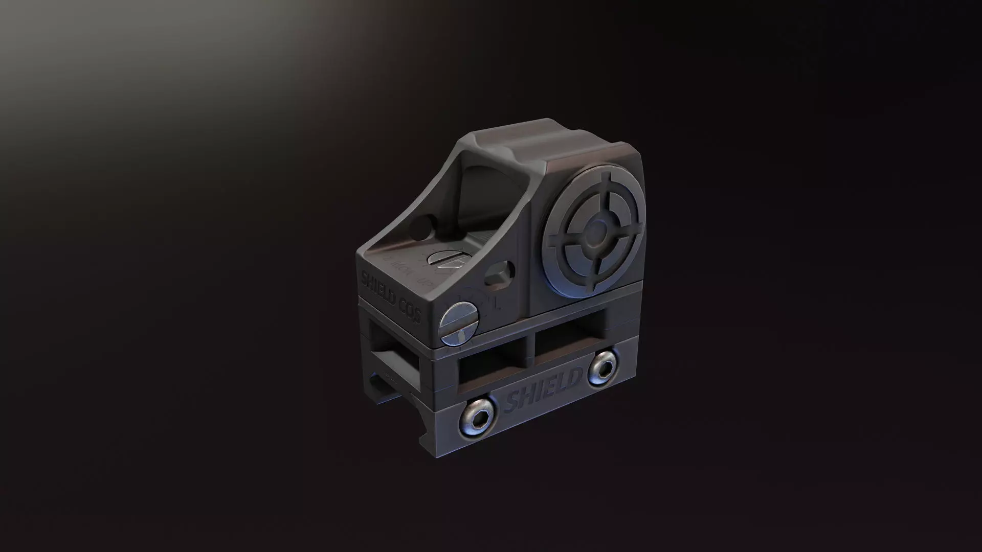 Shield CQS Low-poly 3D model_0