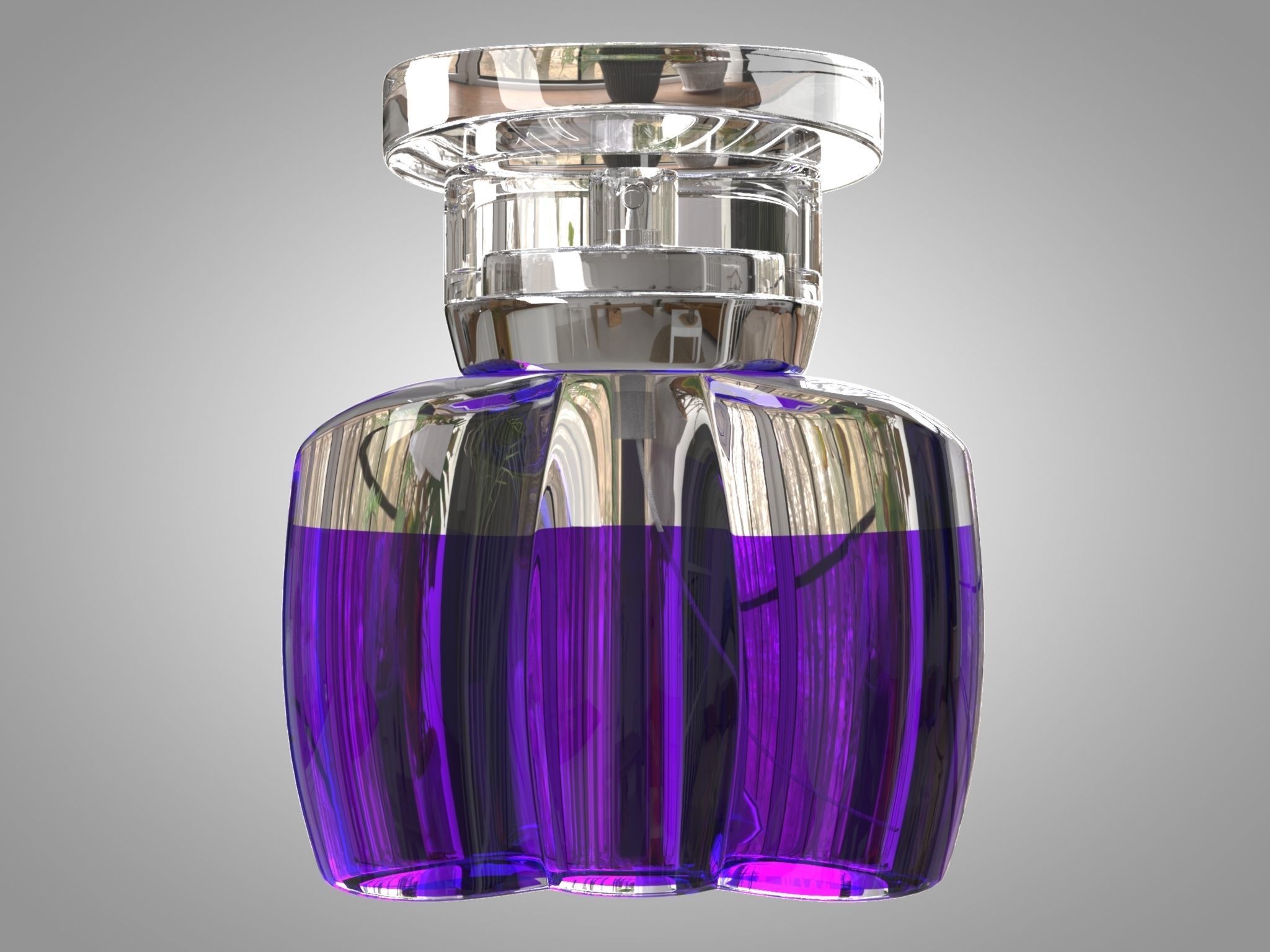 Perfume Bottle Low-poly 3D model_4