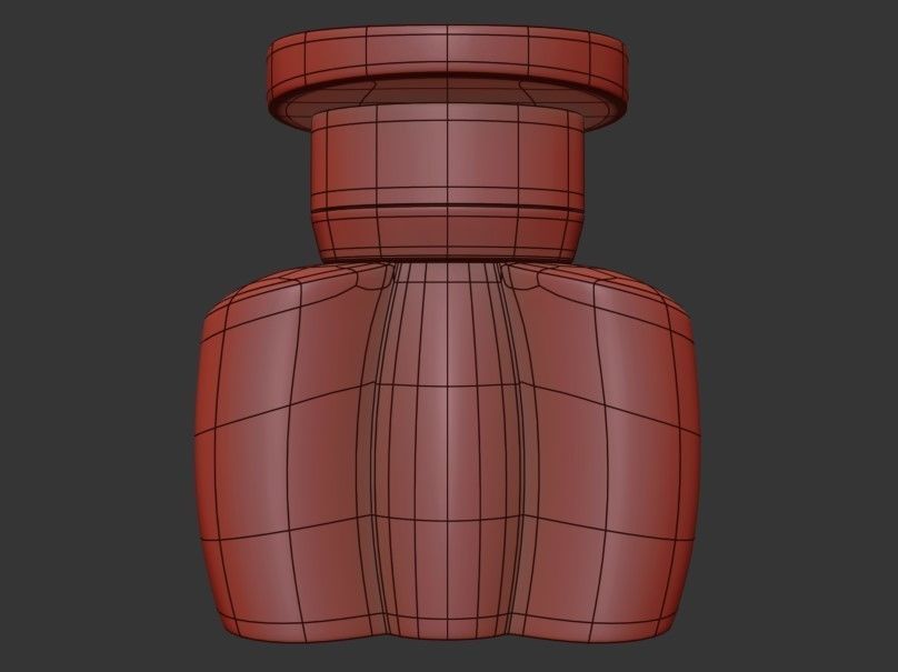 Perfume Bottle Low-poly 3D model_5