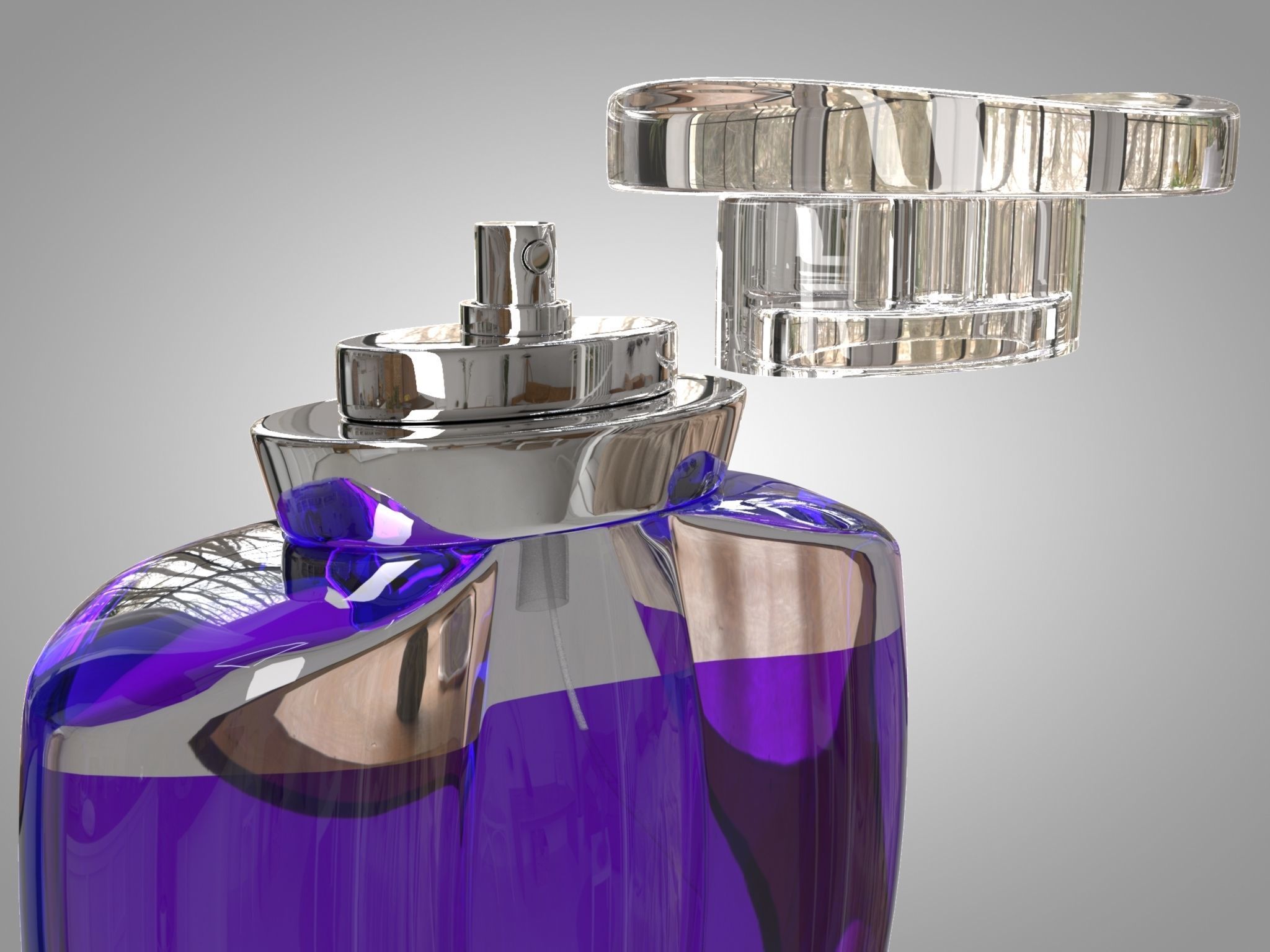 Perfume Bottle Low-poly 3D model_2