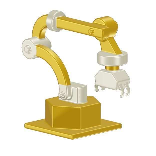 Kids Industrial Robot Toy 3D model_2
