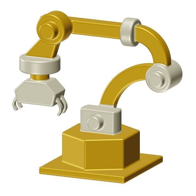 Kids Industrial Robot Toy 3D model_1