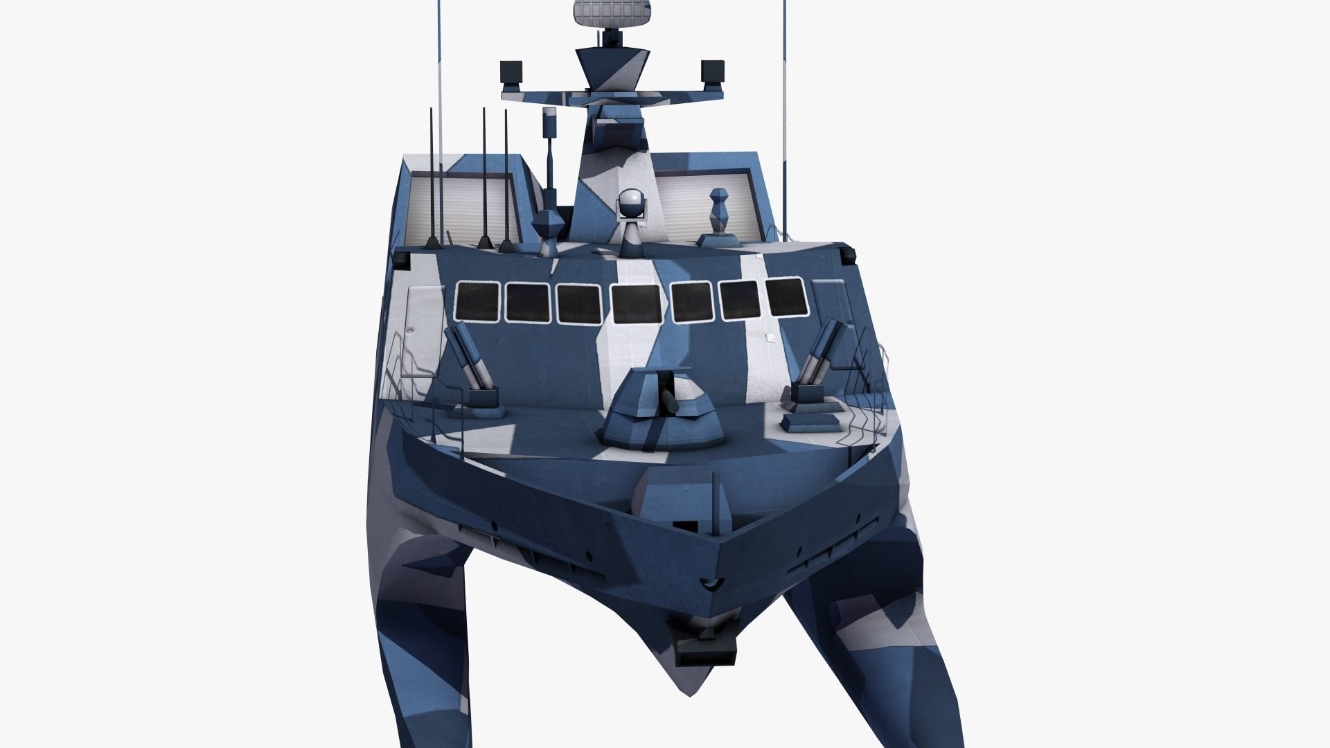 Type 22 Houbei Missile Boat 3D model_24