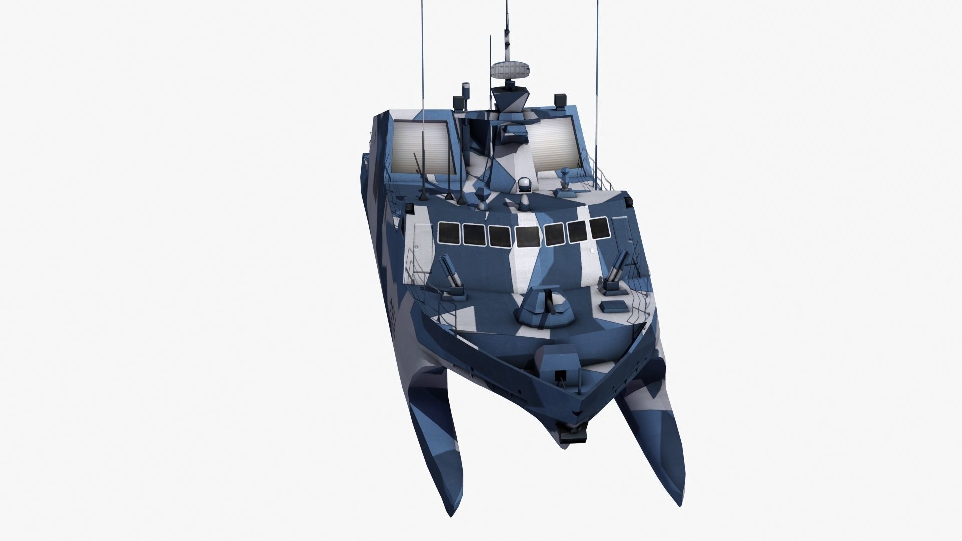 Type 22 Houbei Missile Boat 3D model_31