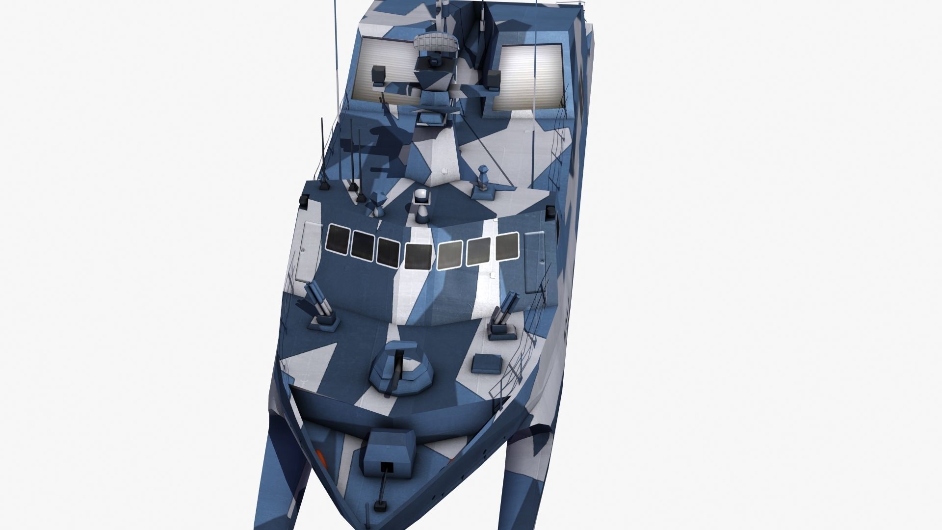 Type 22 Houbei Missile Boat 3D model_18