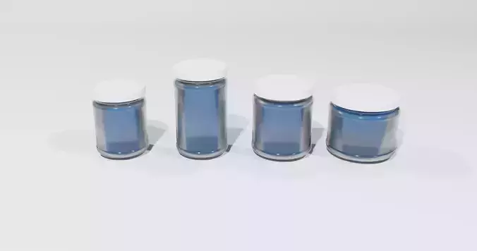 Glass jars 1 to 1 standard ml sizes