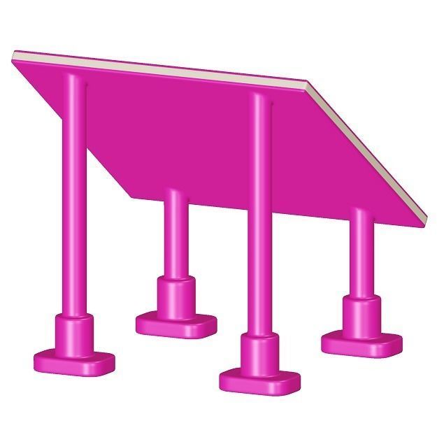 Kids Solar Panel Toy 3D model_3