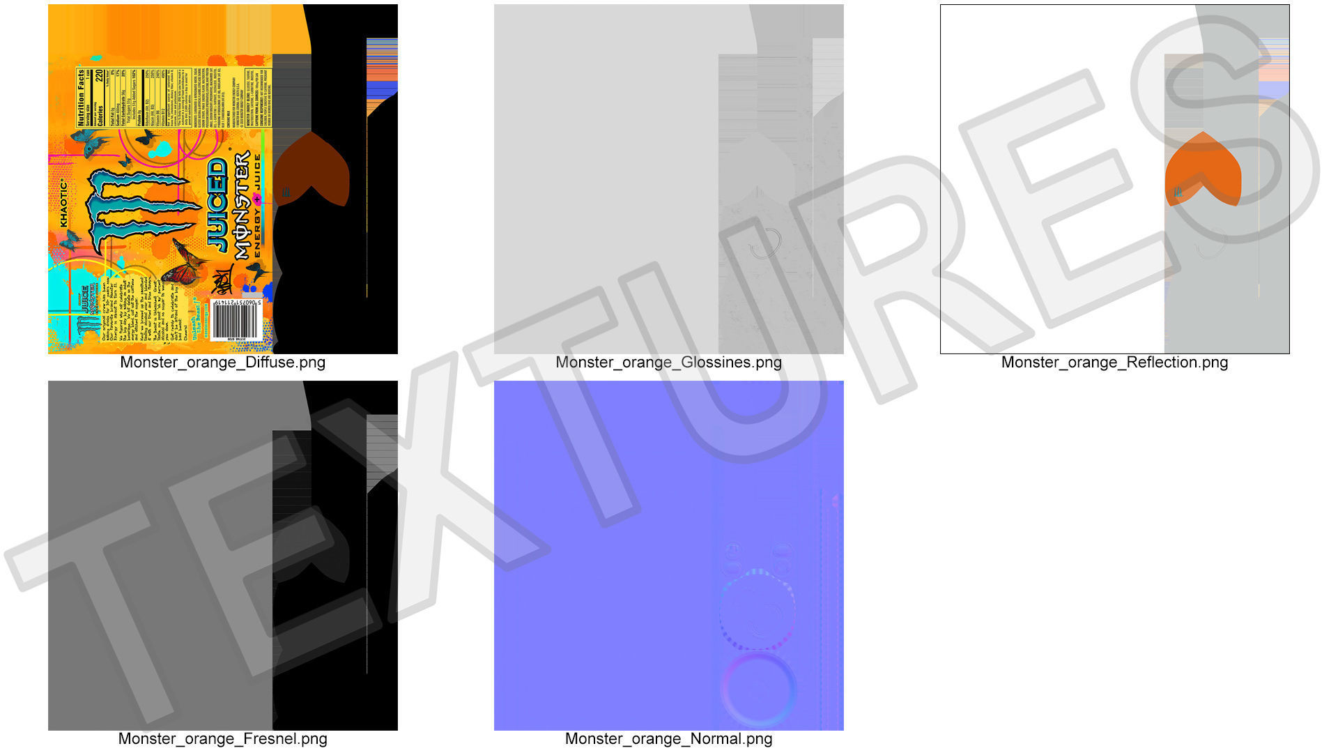 Monster Energy Juice Khaotic 3D model_14