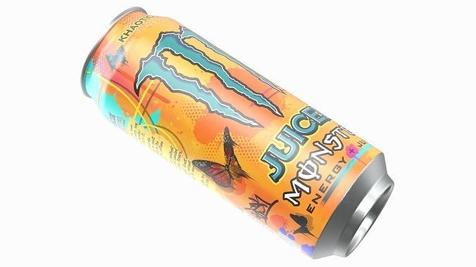 Monster Energy Juice Khaotic 3D model 7