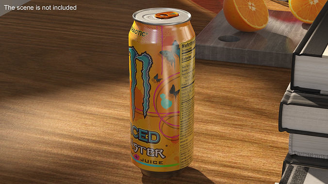 Monster Energy Juice Khaotic 3D model 4
