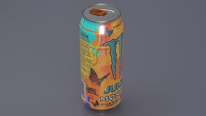 Monster Energy Juice Khaotic 3D model 6