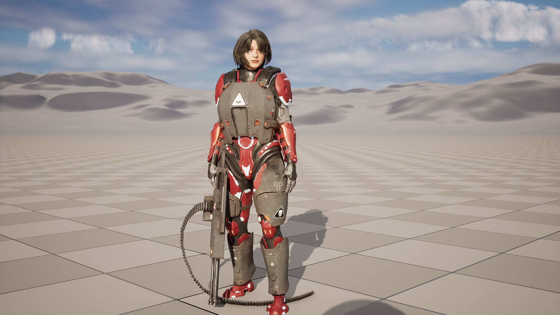 Modular Sci-Fi Warriors Low-poly 3D model_14