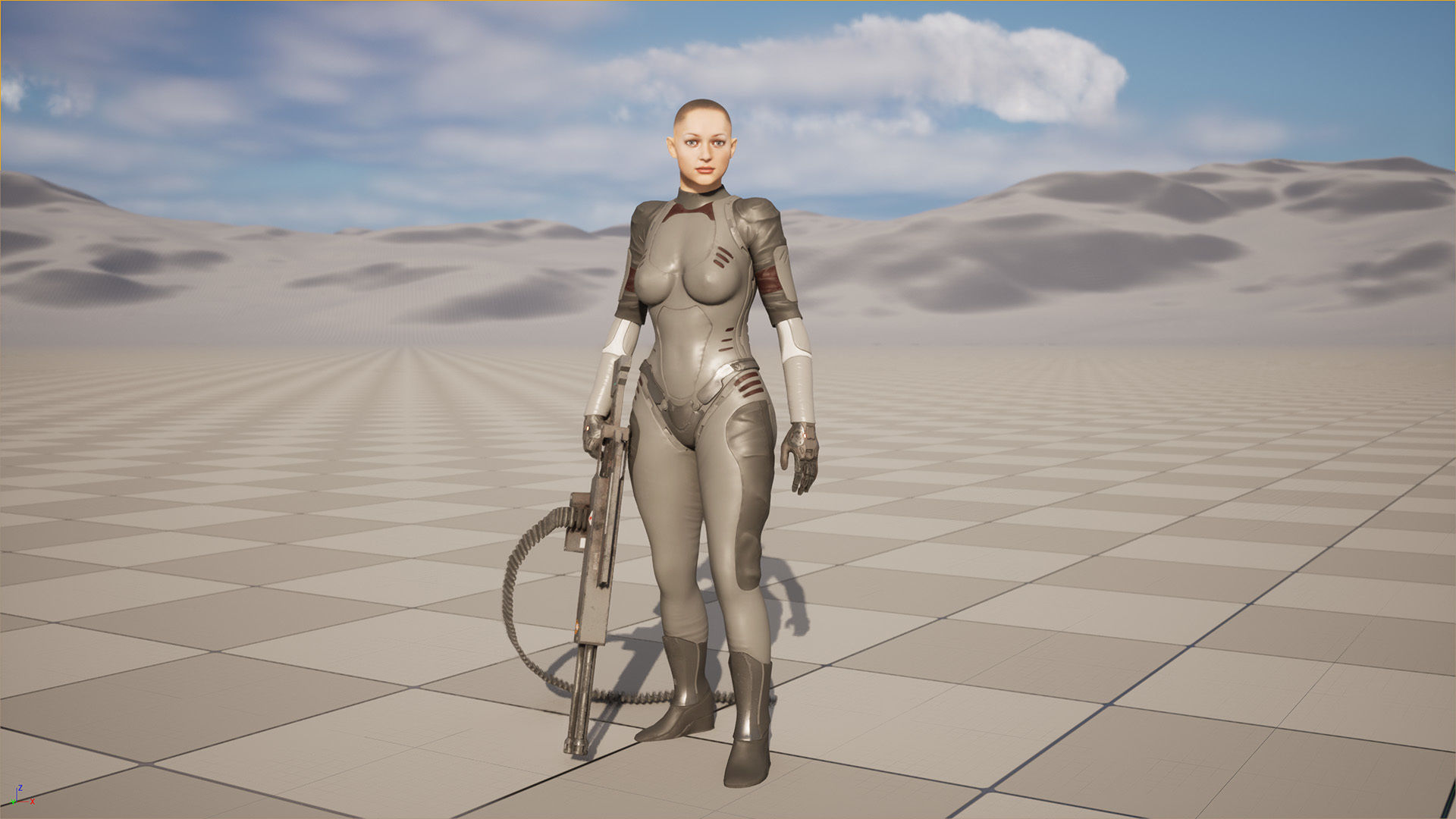 Modular Sci-Fi Warriors Low-poly 3D model_17