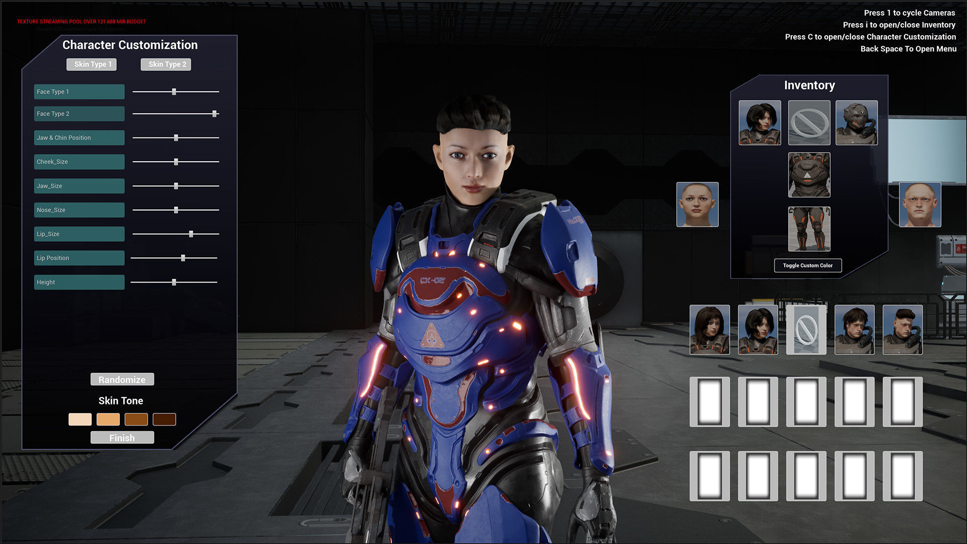 Modular Sci-Fi Warriors Low-poly 3D model_3