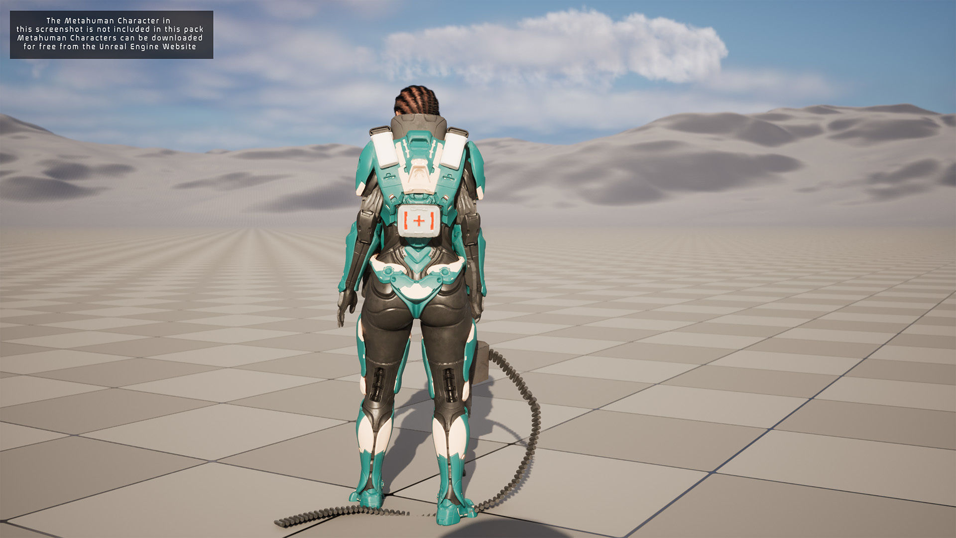 Modular Sci-Fi Warriors Low-poly 3D model_23