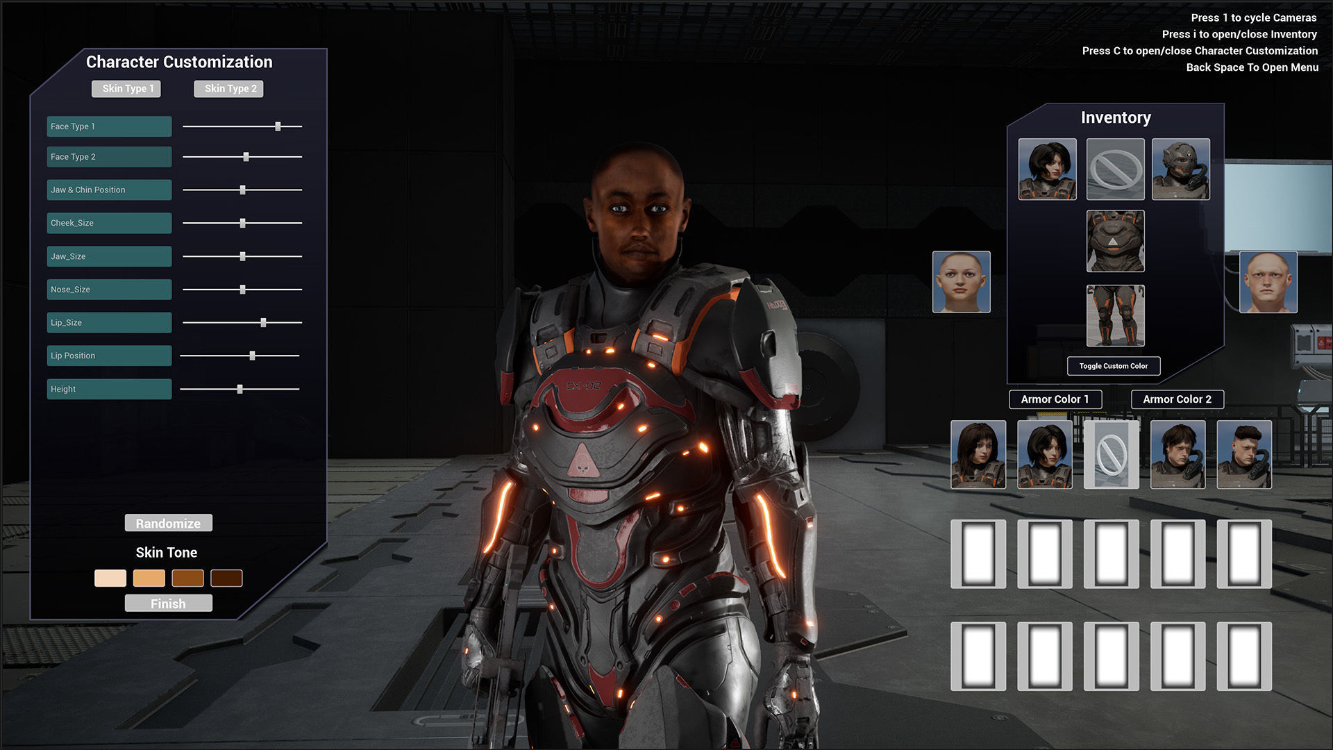 Modular Sci-Fi Warriors Low-poly 3D model_8