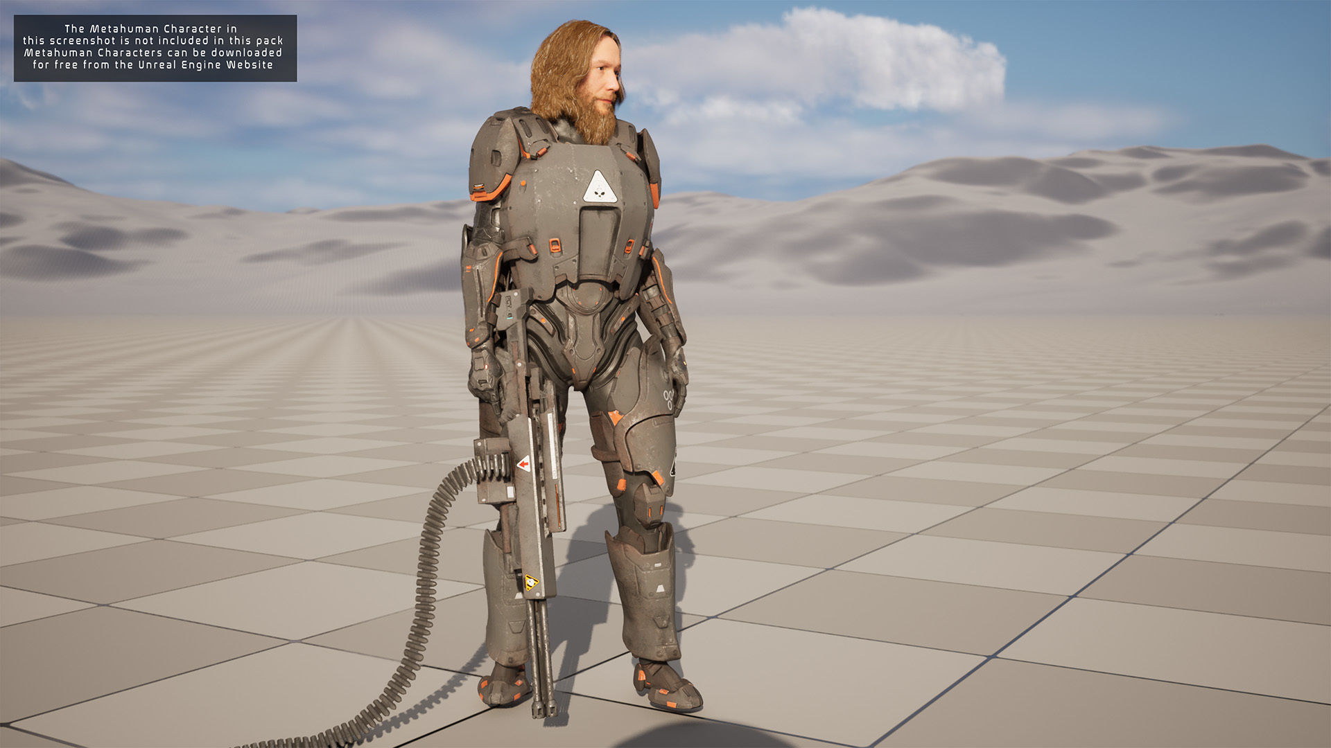 Modular Sci-Fi Warriors Low-poly 3D model_10