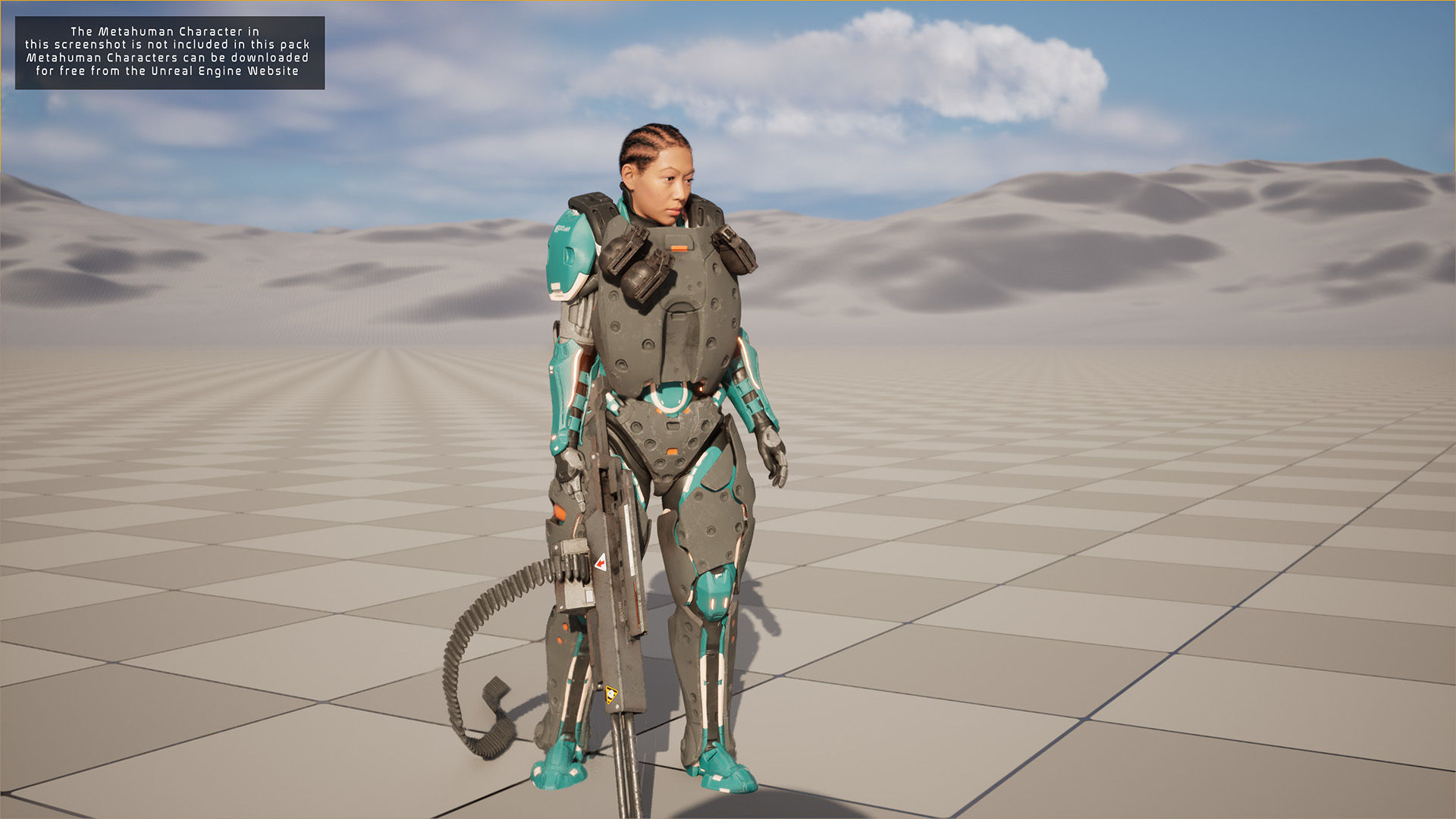 Modular Sci-Fi Warriors Low-poly 3D model_21