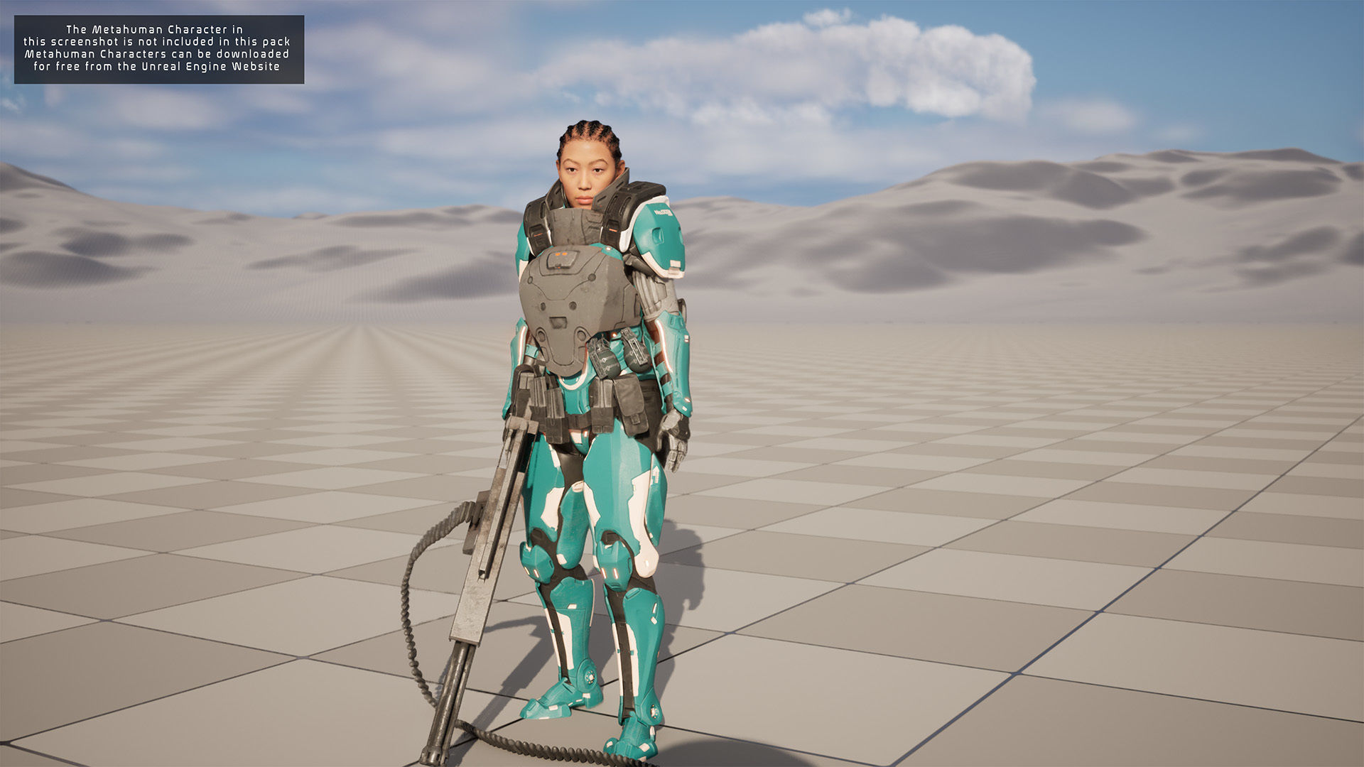 Modular Sci-Fi Warriors Low-poly 3D model_9