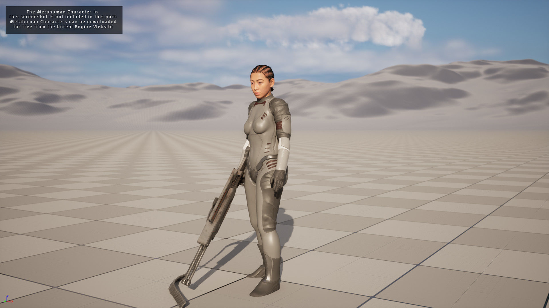 Modular Sci-Fi Warriors Low-poly 3D model_18