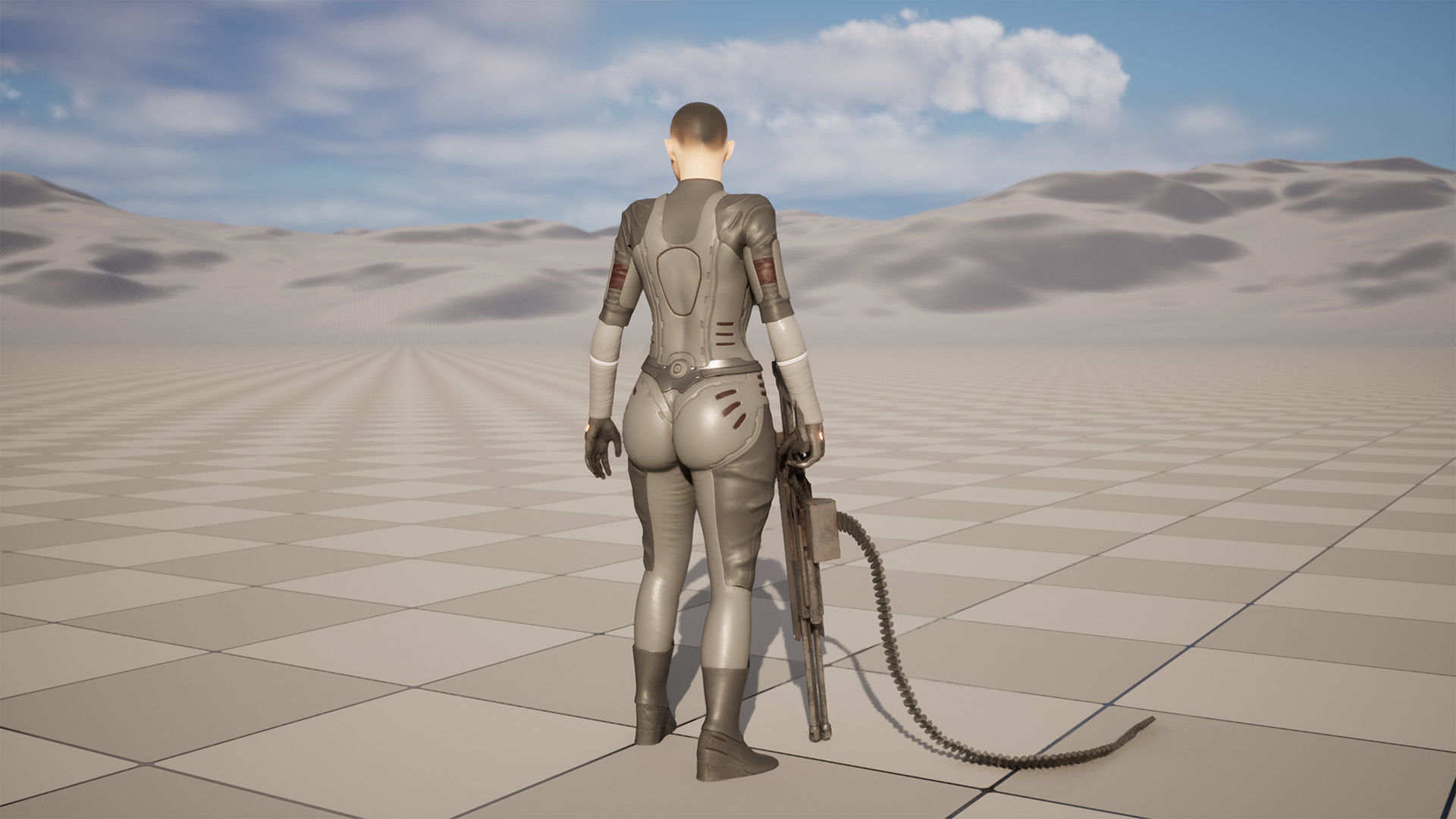 Modular Sci-Fi Warriors Low-poly 3D model_19