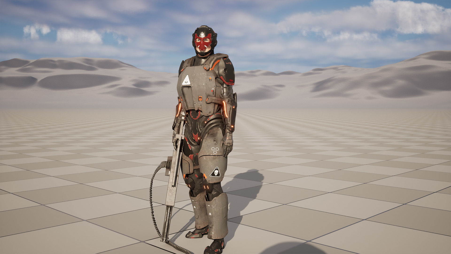 Modular Sci-Fi Warriors Low-poly 3D model_13