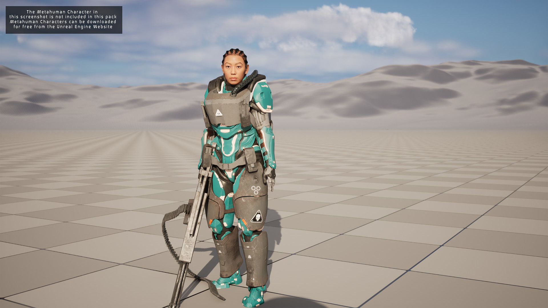 Modular Sci-Fi Warriors Low-poly 3D model_22